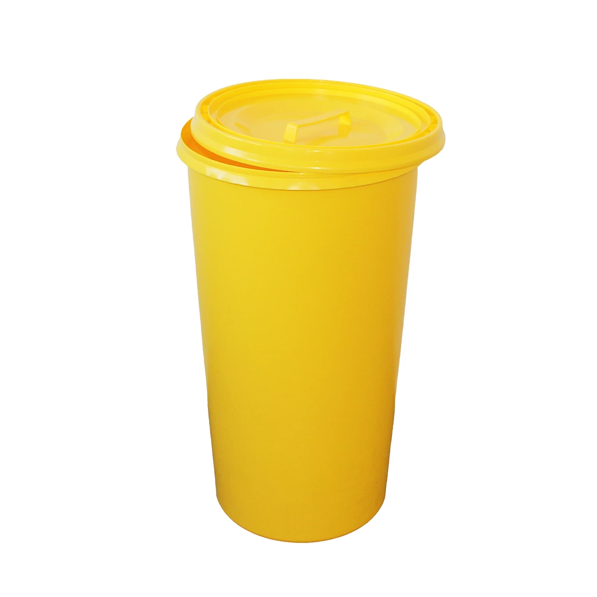 Gelber Mülleimer - Mit Deckel 60L