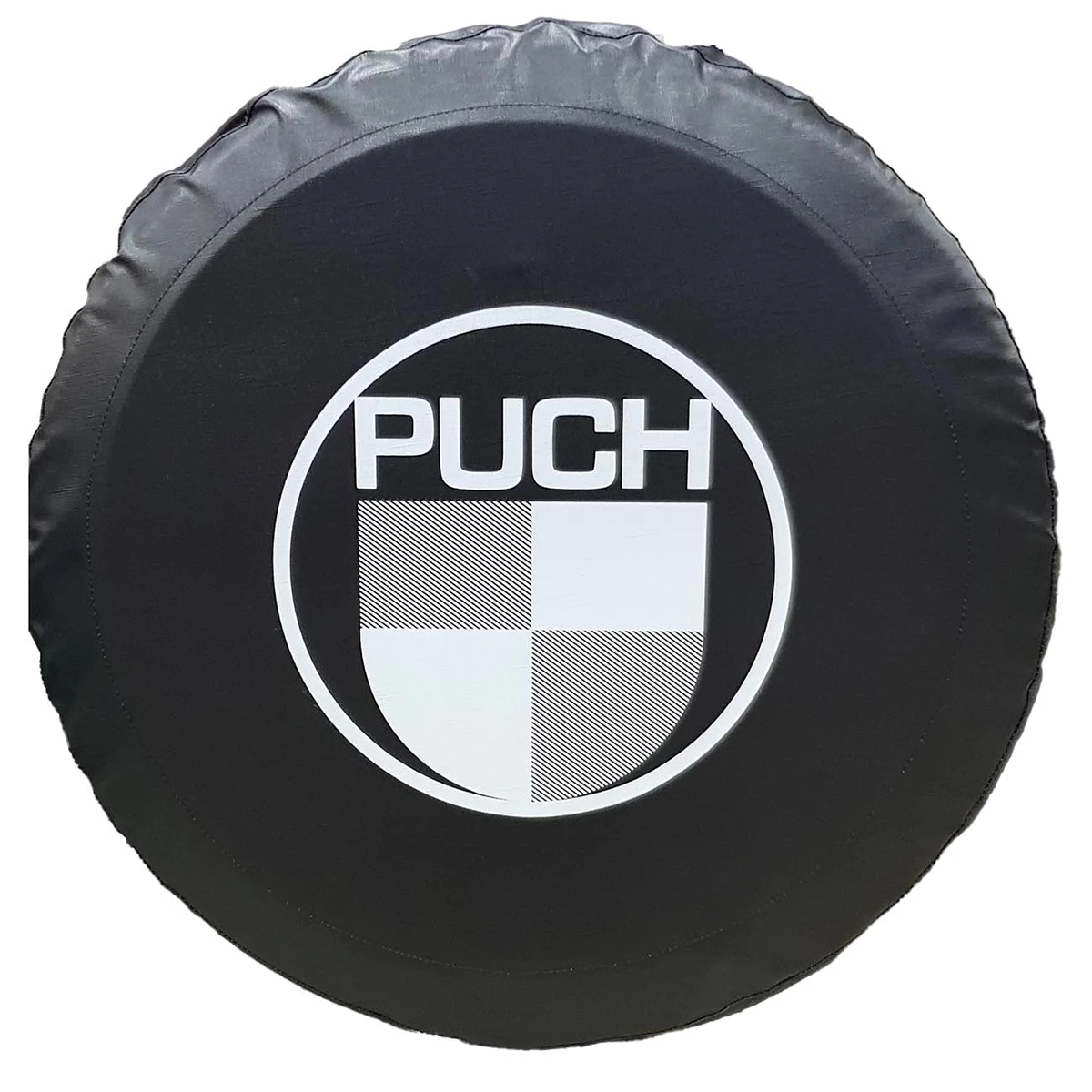 Reserveradabdeckung für Puch (schwarzweiß)