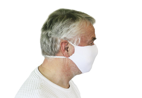 Mund- und Nasenmaske - Behelfsmasken, waschbar, 4-lagig (1, 2er oder 5er Pack)